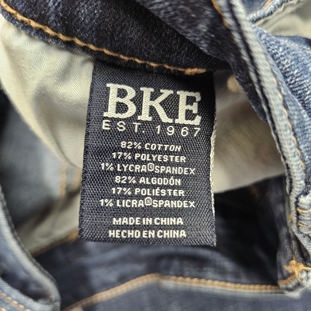 BKE Mason Straight Leg Mens Jeans Dark Wash 30x30 Cotton Blend Stretch Denim - Picture 5 of 9